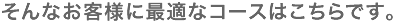 そんなお客様に最適なプランはこちらです。