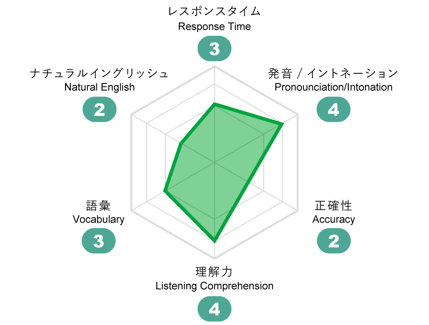 英語力を６つの視点で細かく分析