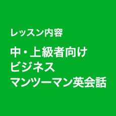 レッスン内容 中・上級者向けビジネスマンツーマン英会話