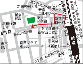 新宿西口ラーニングスタジオ地図