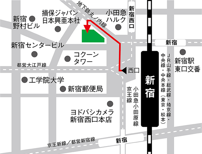 新宿西口ラーニングスタジオ 地図