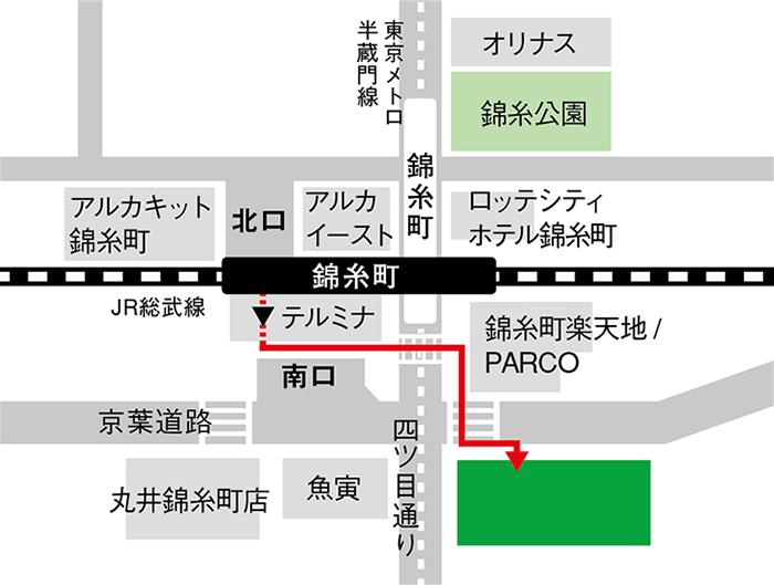 錦糸町ラーニングスタジオ 地図